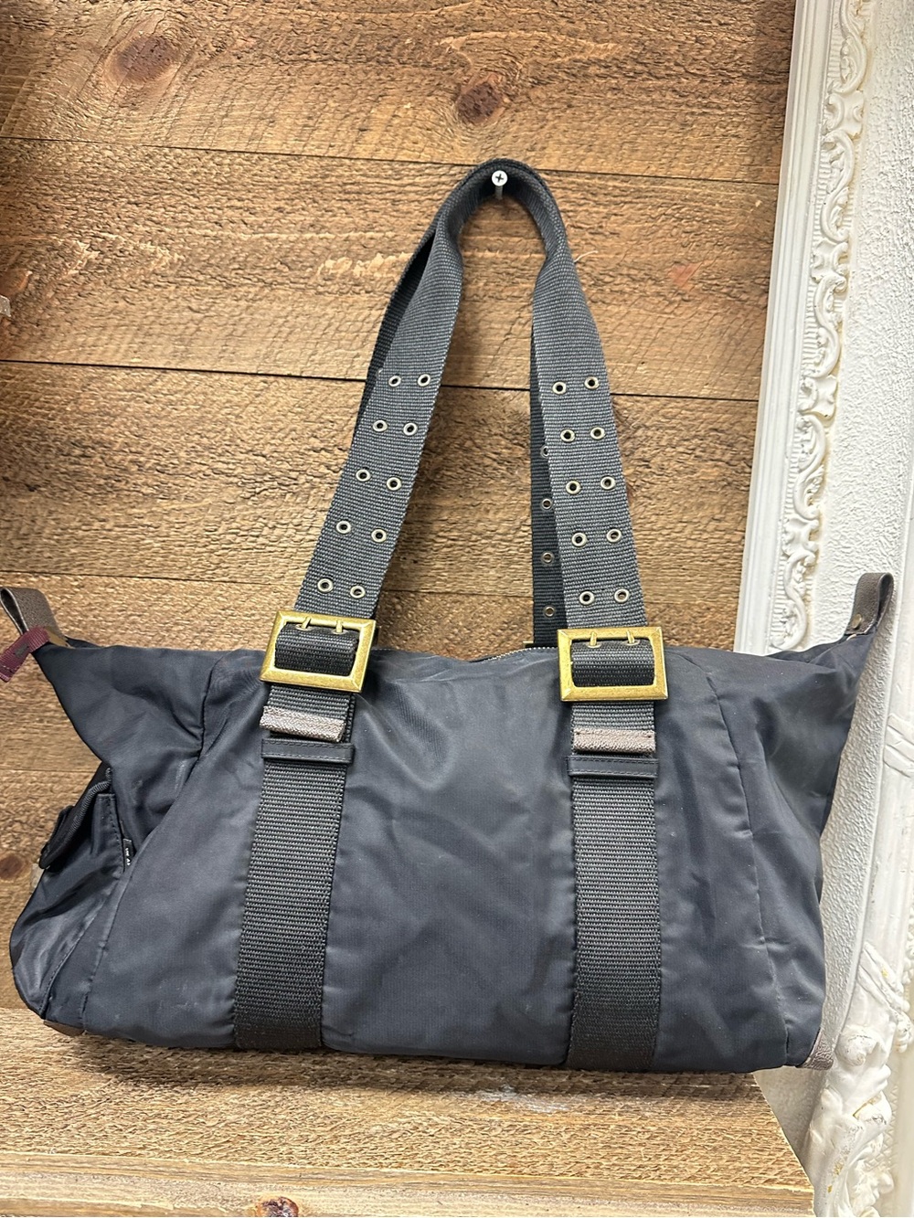 Un Après-Midi De Chien Paris Black Nylon Tote Bag